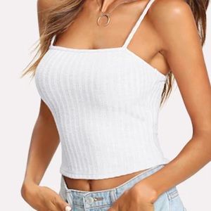 White crop top
